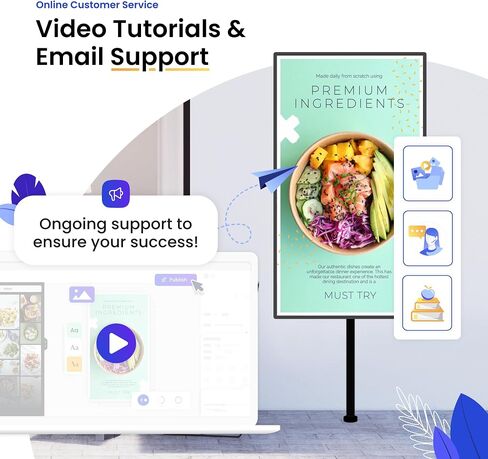 Mandoe Premium Digital Signage Player: Unleash Your Business Advertising and Marketing Power with Easy-to-Use Creation and Management Software. in Saudi Arabia