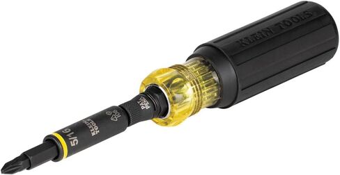 Klein Tools 32500HD Multi-Bit Screwdriver / Nut Driver, Impact Rated 11-in-1 Tool with Phillips, Slotted, Square and Torx Tips in Saudi Arabia
