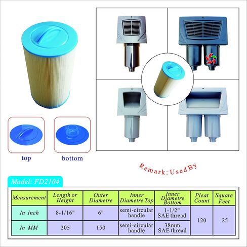 Malaka 2-pack 210402 فلتر متوافق مع PWW50P3 6CH-940 FC-0359 (PWW50P3 SAE thread) خرطوشة فلتر خيط خشن in Kuwait