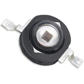 10Pcs High Power LED Chip Purple 3W Led Violet Light for DIY Lighting Projects and Lamp Maintenance (Violet 365nm 370nm)