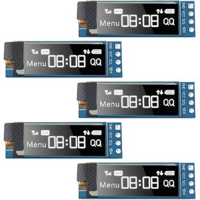 5 قطع I2C وحدة عرض 0.91 بوصة I2C OLED وحدة عرض I2C OLED شاشة سائق تيار مستمر 3.3 فولت ~ 5 فولت (لون العرض الأبيض) in Kuwait