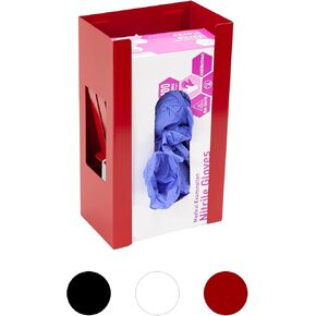 EHOMEA2Z Magnetic Glove Holder,Glove Box Holder,Glove Dispenser,Durable Coated Steel,Space Saving Design for Work,Shop, Garage,Medical Office,Laundry Room,Kitchen,Hospital,Fridge,Wall Mount (Black)