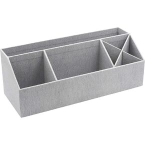 Bigso Box of Sweden Elisa Desktop Organizer | Durable Organizer for Office Supplies and Accessories | Desk Organizer with 7 Compartments for Customizable Organization | 13.1" x 4.9" x 4.9" | Blue