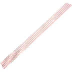 Fielect 6mmx250mm Yellow Straight Line Solid Acrylic Round Rod PMMA Bar 2pcs