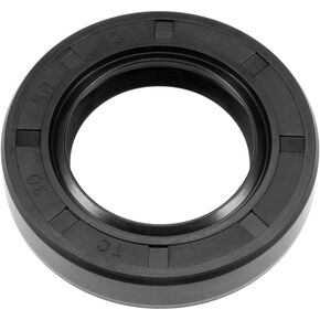 uxcell Oil Seal, TC 25mm x 52mm x 10mm Nitrile Rubber Cover Double Lip with Spring for Bearing Shaft, Black Pack of 1