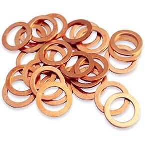حلقة إغلاق نحاسية مسطحة من LUOQIUFA M18، 18 مم ID 24 مم OD 1.5 مم حشية إغلاق مترية، 20 قطعة in Kuwait