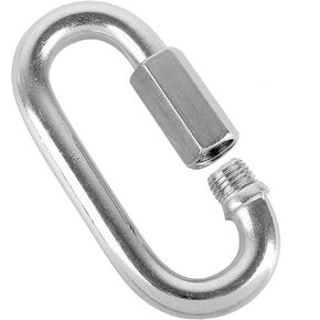 12 Packs Quick Link M4 4MM Stainless Steel Chain Connector by KINJOEK, Heavy Duty D Shape Locking Looks for Carabiner, Hammock, Camping and Outdoor Equipment, Max. Load 500 Lb in Saudi Arabia