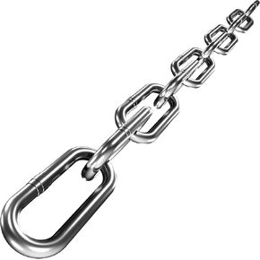Stainless Steel Chain, Lsqurel 6.5ft 13ft Metal Chain Link Chain 1/4in Heavy Duty Chain Utility Chain Jack Chain for Home Outdoor Camping Hanging etc (1/4in-6.5ft)