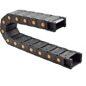 حامل كيبل سلسلة سحب بلاستيكي مغلق مع موصلات طرفية R125 35 × 75 ملم طول 1000 ملم لماكينات راوتر سي ان سي الكهربائية in Kuwait