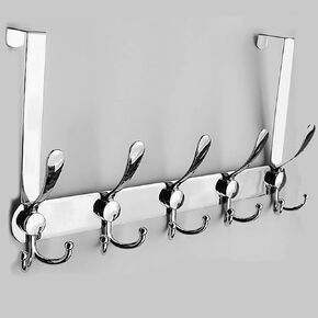 Encozy Over The Door Hooks,Coat Rack for Hanging Clothes Hat Towel (Heavy Duty Black 1pcs) … in Saudi Arabia