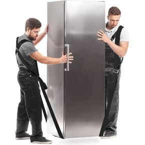 Moving Straps, Lifting Straps for Moving Furniture, 2-Person Shoulder Lifting and Moving System for Appliances, Mattresses, Heavy Objects up to 800lbs, Black