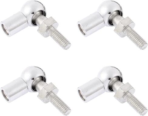 Kozelo 4pcs Angle Ball Joint - [M6x1.0 Right Female Thread, M6x1.0 Right Male Thread] Gas Spring Elbow Joint Fitting for Automotive, Hinged Door, Cupboard in Saudi Arabia