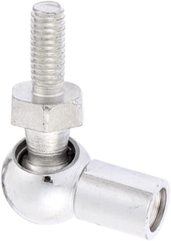 Kozelo 4pcs Angle Ball Joint - [M6x1.0 Right Female Thread, M6x1.0 Right Male Thread] Gas Spring Elbow Joint Fitting for Automotive, Hinged Door, Cupboard in Saudi Arabia