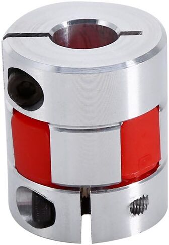 10mm x 8mm CNC Flexible Plum Coupling Shaft Coupling CNC Stepper Motor Encoder Coupler Stepper Motor Encoder Connector Coupler D25 L30 Jaw Clamp Aluminum Alloy in Saudi Arabia