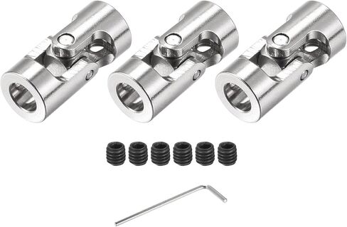 DMiotech 3 Pack 5mm to 6mm Rotatable Universal Steering Shaft U Joint Coupler Coupler Connector for Motor, 3D Printer, CNC Machine in Saudi Arabia