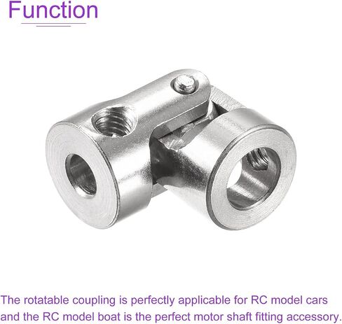 DMiotech 3 Pack 5mm to 6mm Rotatable Universal Steering Shaft U Joint Coupler Coupler Connector for Motor, 3D Printer, CNC Machine in Saudi Arabia