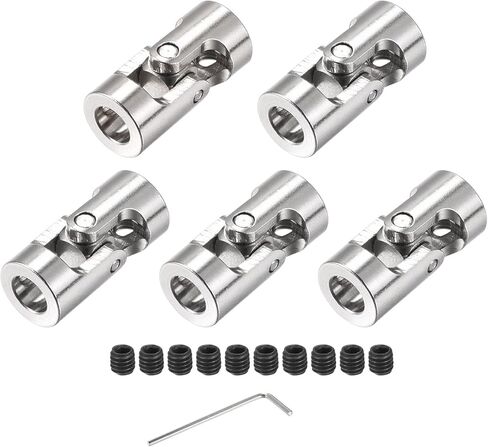 DMiotech 5 عبوات من 6 مم إلى 6 مم عمود توجيه عالمي قابل للتدوير على شكل حرف U موصل مقرنة للمحرك، طابعة ثلاثية الأبعاد، آلة CNC in Kuwait