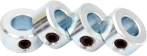 FKG 5/16" Bore Zinc Plated Shaft Collars Solid Steel Set Screws, Set of 4 in Saudi Arabia