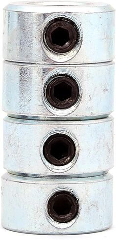 FKG 5/16" Bore Zinc Plated Shaft Collars Solid Steel Set Screws, Set of 4 in Saudi Arabia