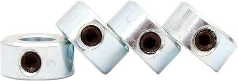 FKG 5/16" Bore Zinc Plated Shaft Collars Solid Steel Set Screws, Set of 4 in Saudi Arabia