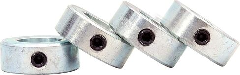 FKG 7/8" Bore Zinc Plated Shaft Collars Solid Steel Set Screws, Set of 4 in Saudi Arabia