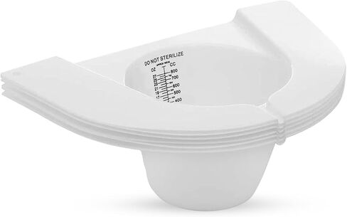 Maxicare Specimen Collection Pan – Pack of 5 – Frosted Urine Measuring Container with Clear Readings – Sturdy and Durable – Universal in Saudi Arabia