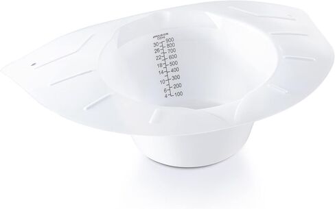 Maxicare Specimen Collection Pan – Pack of 5 – Frosted Urine Measuring Container with Clear Readings – Sturdy and Durable – Universal in Saudi Arabia