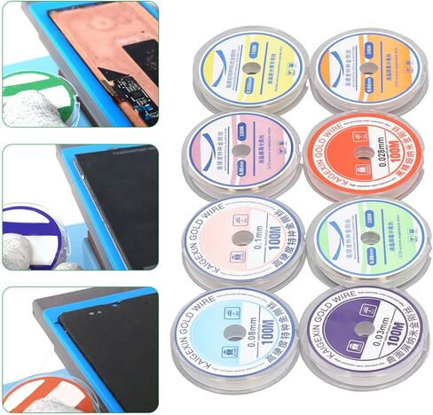 Kadimendium 8 قطعة LCD شاشة فصل سلك التنغستن سبائك الصلب 0.028 0.03 0.035 0.04 0.05 0.06 0.08 0.1 مللي متر قطع سلك هاتف محمول شاشة فاصل in Kuwait