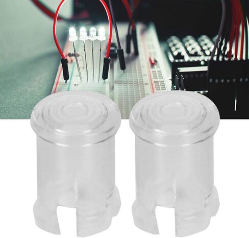 100 قطعة من مقبس مصباح LED، مشبك حامل الصمام الثنائي الباعث للضوء الشفاف مقاس 5 مم لعرض لوحة التثبيت على الحافة، غطاء واقٍ لأغطية إضاءة المصباح الشفاف in Kuwait