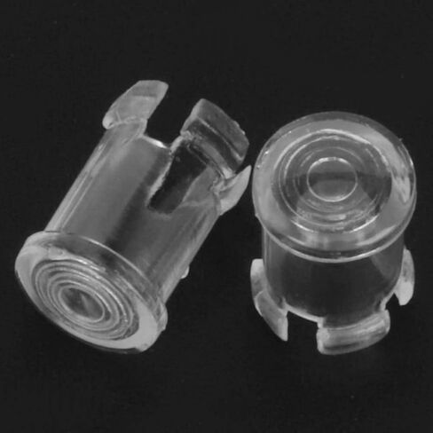 100 قطعة من مقبس مصباح LED، مشبك حامل الصمام الثنائي الباعث للضوء الشفاف مقاس 5 مم لعرض لوحة التثبيت على الحافة، غطاء واقٍ لأغطية إضاءة المصباح الشفاف in Kuwait