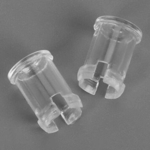 100 قطعة من مقبس مصباح LED، مشبك حامل الصمام الثنائي الباعث للضوء الشفاف مقاس 5 مم لعرض لوحة التثبيت على الحافة، غطاء واقٍ لأغطية إضاءة المصباح الشفاف in Kuwait