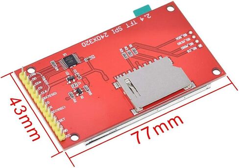 HiLetgo 2.4" SPI TFT LCD Display 2.4 Inch ILI9341 Touch Panel LCD ILI9341 240x320 5V 3.3V in Kuwait