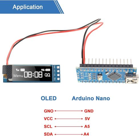 5 قطع I2C وحدة عرض 0.91 بوصة I2C OLED وحدة عرض I2C OLED شاشة سائق تيار مستمر 3.3 فولت ~ 5 فولت (لون العرض الأبيض) in Saudi Arabia