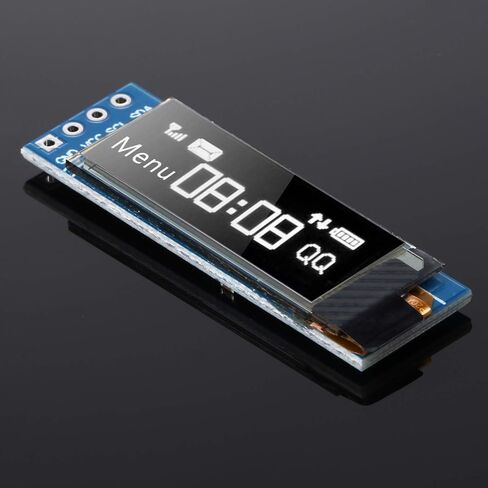5 قطع I2C وحدة عرض 0.91 بوصة I2C OLED وحدة عرض I2C OLED شاشة سائق تيار مستمر 3.3 فولت ~ 5 فولت (لون العرض الأبيض) in Saudi Arabia