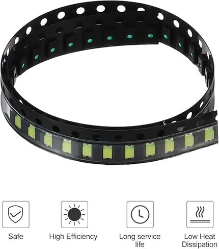 PATIKIL 0603، 0805، 1206 رقائق الثنائيات الباعثة للضوء، 750 قطعة 1.8-3 فولت مصابيح LED ثنائية للتركيب على السطح DIY، استبدال الأجزاء، 5 ألوان in Kuwait