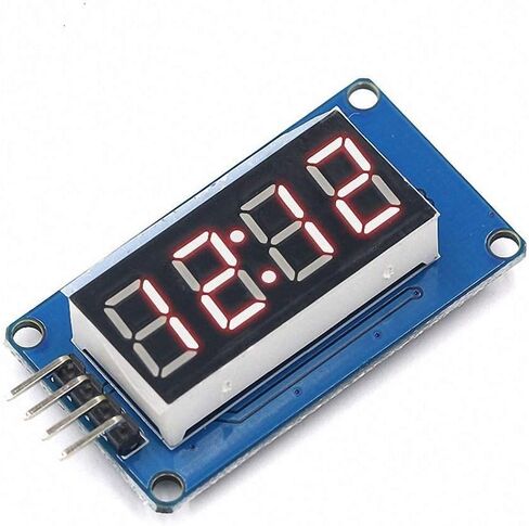 DAOKI 5 قطعة وحدة عرض LED TM1637 7 قطعة 4 بت ساعة الأنود المشتركة أنبوب رقمي أحمر لاردوينو مع كابل دوبونت ذكر إلى أنثى 8 دبوس in Saudi Arabia