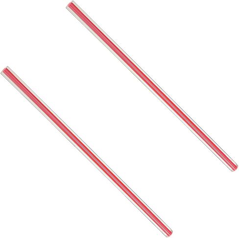 Fielect الأحمر خط مستقيم الاكريليك قضيب مستدير القياسية شبكي التسامح خفيفة الوزن DIY بها بنفسك 10 مللي متر قطر 250 مللي متر ارتفاع 1 قطعة in Kuwait