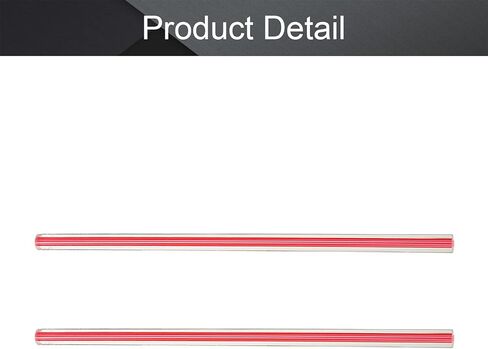 Fielect الأحمر خط مستقيم الاكريليك قضيب مستدير القياسية شبكي التسامح خفيفة الوزن DIY بها بنفسك 10 مللي متر قطر 250 مللي متر ارتفاع 1 قطعة in Kuwait