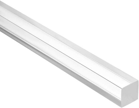 uxcell قضيب أكريليك مربع ، 1.5 × 1.5 بوصة ، واضحة ، صلبة من البلاستيك لوسيت PMMA بار ستيك in Kuwait