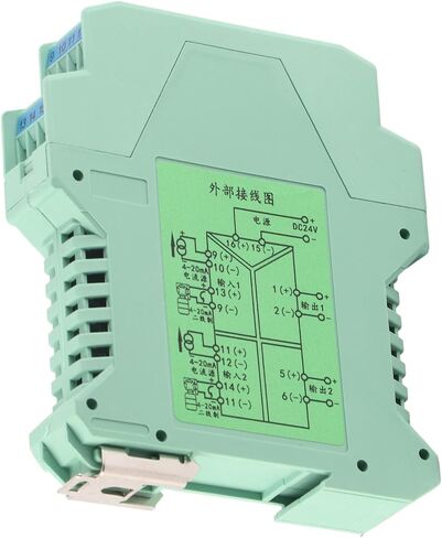 Signal Isolator, 2 in 2 Out Current Signal Isolator Transmitter Wide Application DC 4-20mA Output for PLC in Saudi Arabia