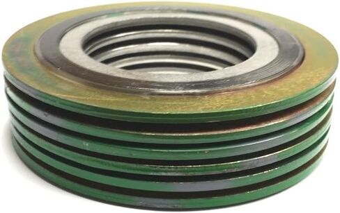 Sterling Seal & Supply SSS 9000IR1316GR600X6 حشية ملفوفة حلزونية مع حلقة داخلية 316SS، مقاس أنبوب 1 بوصة × شفة فئة 600# × 316SS/جرافيت مرن (عبوة من 6 قطع) in Saudi Arabia