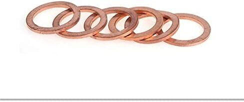 حلقة إغلاق نحاسية مسطحة من LUOQIUFA M18، 18 مم ID 24 مم OD 1.5 مم حشية إغلاق مترية، 20 قطعة in Kuwait