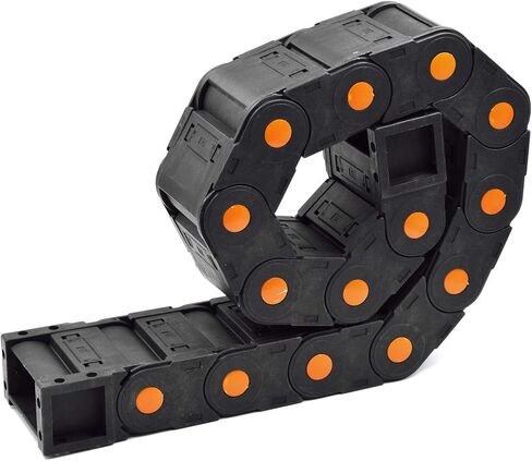 حامل كيبل سلسلة سحب بلاستيكي مغلق مع موصلات طرفية R125 35 × 75 ملم طول 1000 ملم لماكينات راوتر سي ان سي الكهربائية in Kuwait