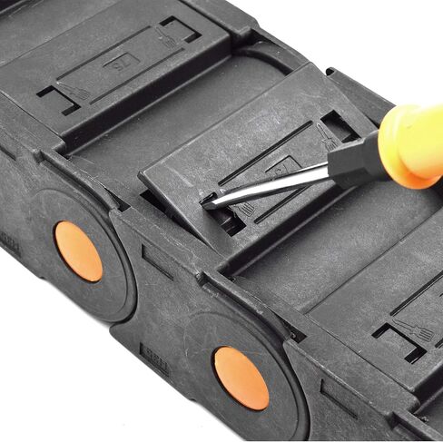 حامل كيبل سلسلة سحب بلاستيكي مغلق مع موصلات طرفية R125 35 × 75 ملم طول 1000 ملم لماكينات راوتر سي ان سي الكهربائية in Kuwait