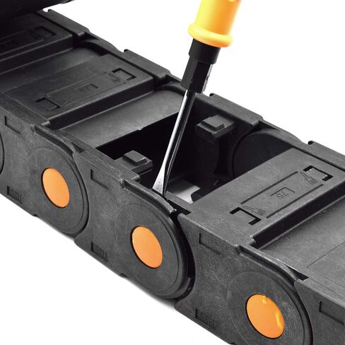 حامل كيبل سلسلة سحب بلاستيكي مغلق مع موصلات طرفية R125 35 × 75 ملم طول 1000 ملم لماكينات راوتر سي ان سي الكهربائية in Kuwait