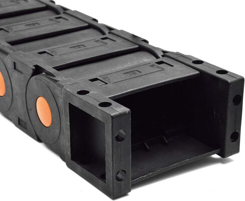 حامل كيبل سلسلة سحب بلاستيكي مغلق مع موصلات طرفية R125 35 × 75 ملم طول 1000 ملم لماكينات راوتر سي ان سي الكهربائية in Kuwait