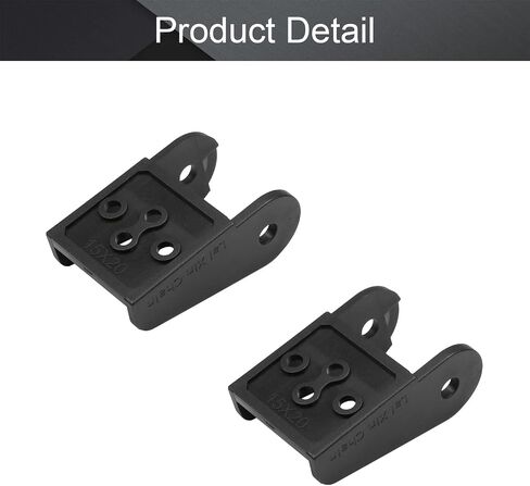 Fielect 2 pcs Drag Chain End Connector Joints for 15x30mm Cable Carrier Chain Drag Chain Joints Black in Kuwait