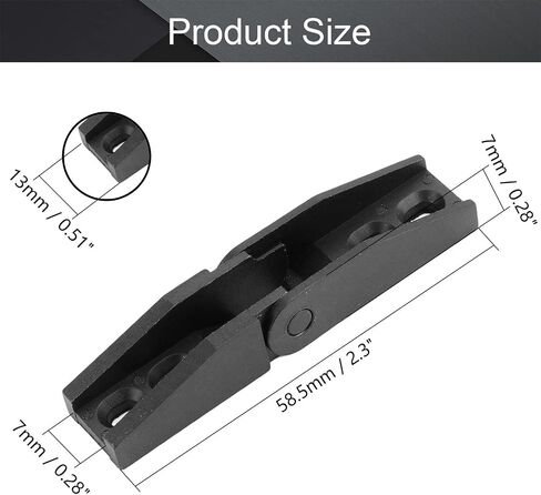 Fielect 2 pcs Drag Chain End Connector Joints for 15x30mm Cable Carrier Chain Drag Chain Joints Black in Kuwait