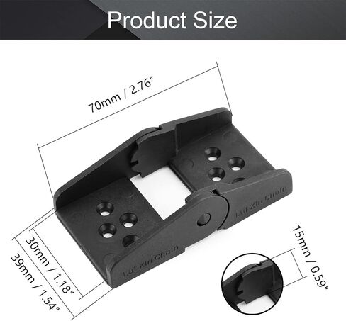 Fielect 2 pcs Drag Chain End Connector Joints for 15x30mm Cable Carrier Chain Drag Chain Joints Black in Kuwait
