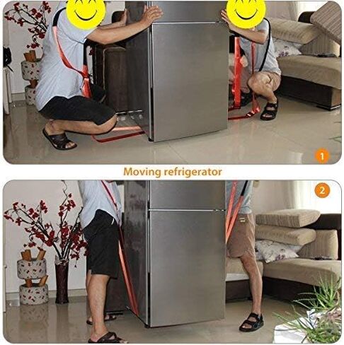 Moving Straps Moving and Lifting System for 2 Mover Adjustable Shoulder Lifting 4 Buckles Easily Move Lift Carry Secure Furniture Appliances Heavy Objects in Kuwait